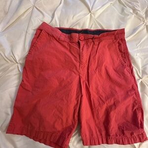 Columbia Red Flat Front Shorts